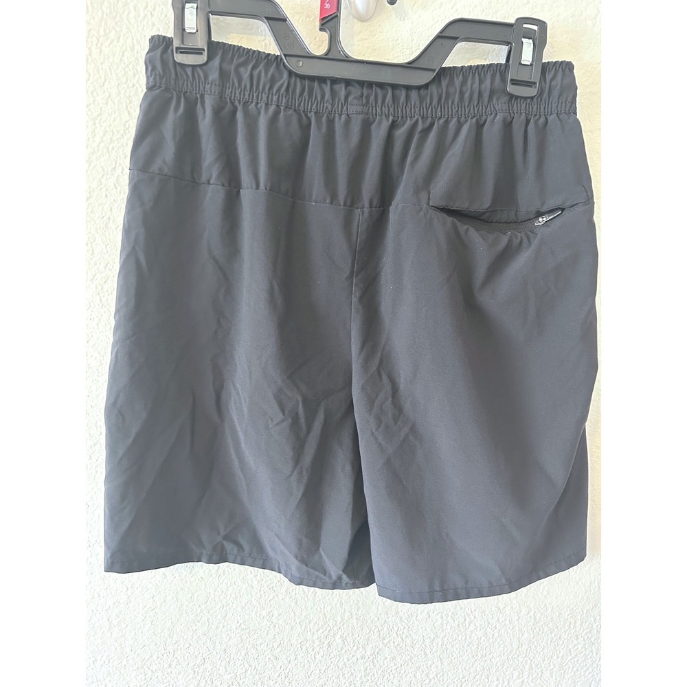 Nike Mens Black Athletic Training Shorts Elastic Waist Drawstring 7" Inseam SZ S - Picture 4 of 9